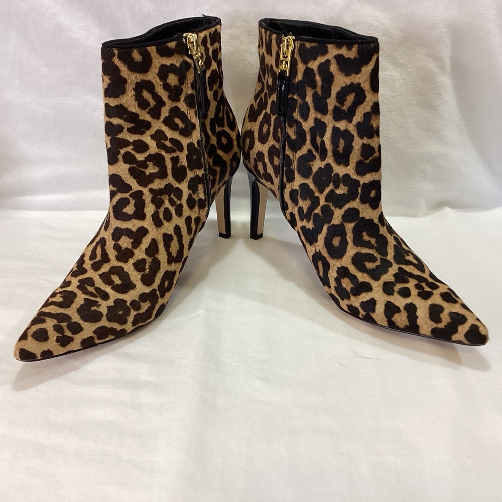 Sam Edelman Leopard Print Ankle Booties SZ 8M $120 - Picture 4 of 12